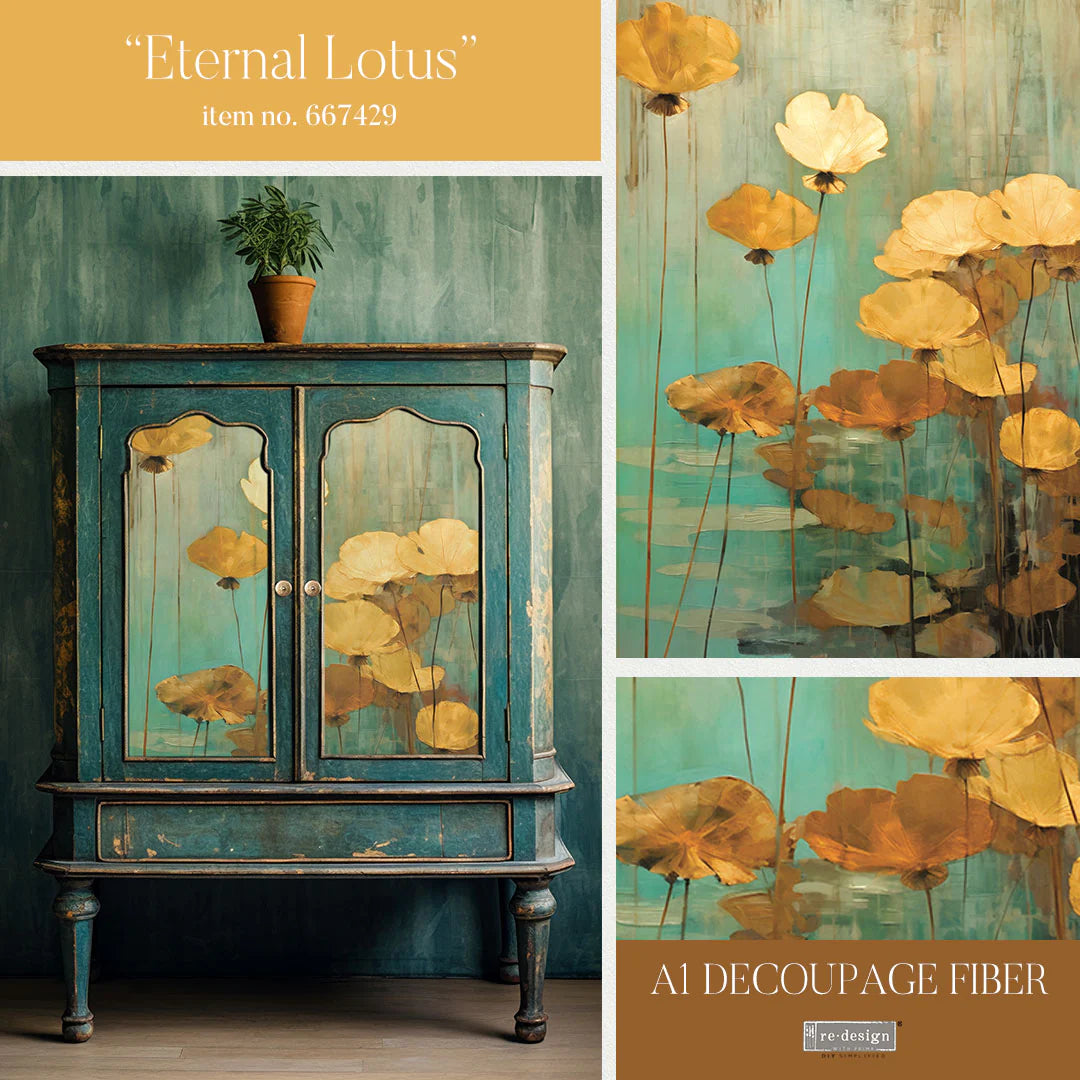 ReDesign Decoupage Tissue-Eternal Lotus A1