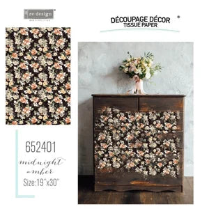 Re Design Tissue- Midnight Amber