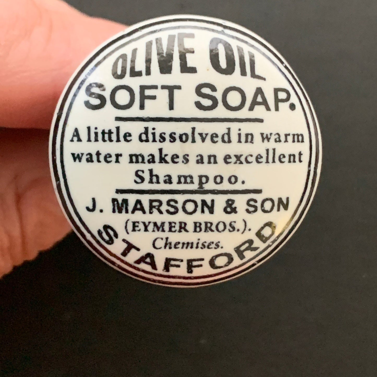 Vintage Knob-Olive Oil Soft soap