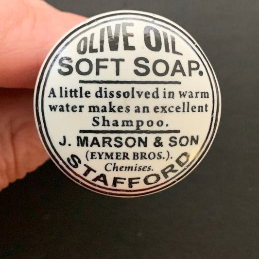 Vintage Knob-Olive Oil Soft soap 1 left!