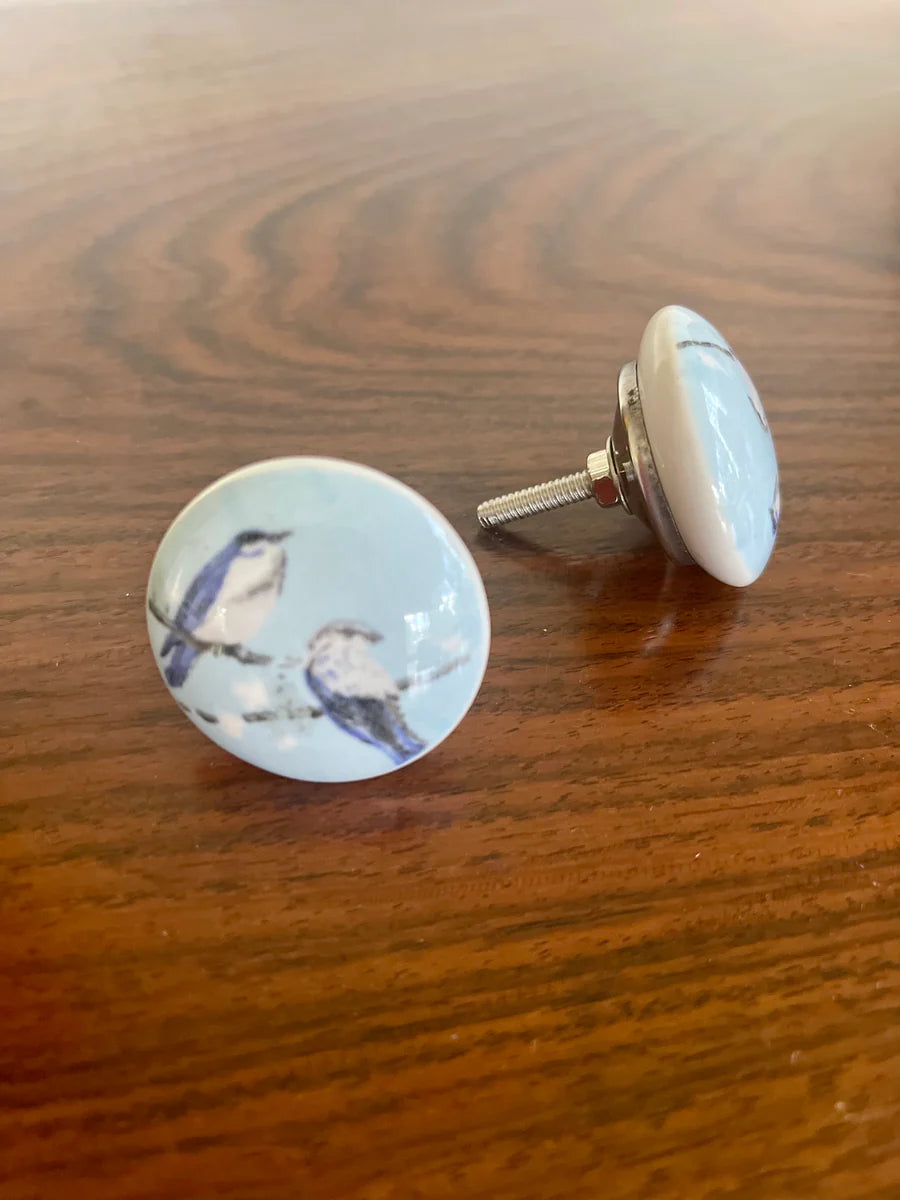 Porcelain Knobs-2 Birds in the sky 3 left!
