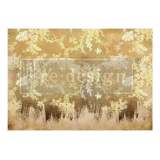 SALE:ReDesign Decoupage Tissue-Gilded Lace A1
