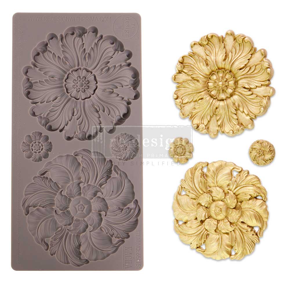 NEW:Re Design Decor mould - KACHA Engraved Medallions