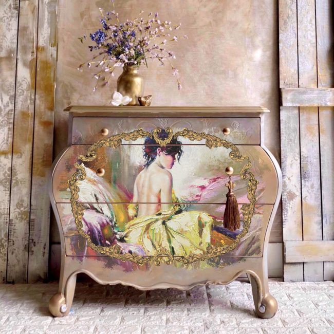 Re Design Decor mould - DELICATE FLORAL STRANDS Larger size