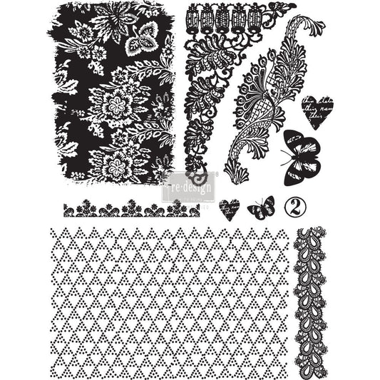 SALE:Adhesive Transfer - Rustic Elegance