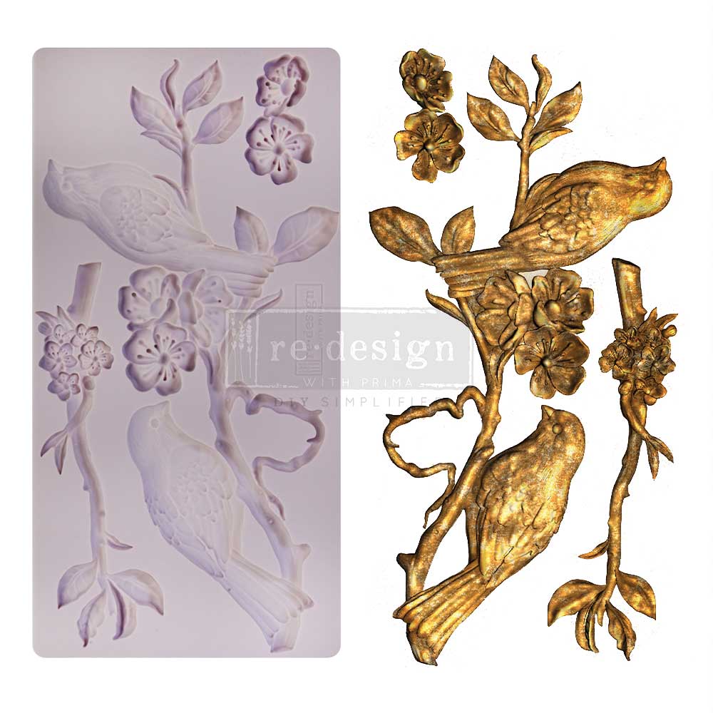 Re Design Decor mould - BLOSSOMING SPRING larger size