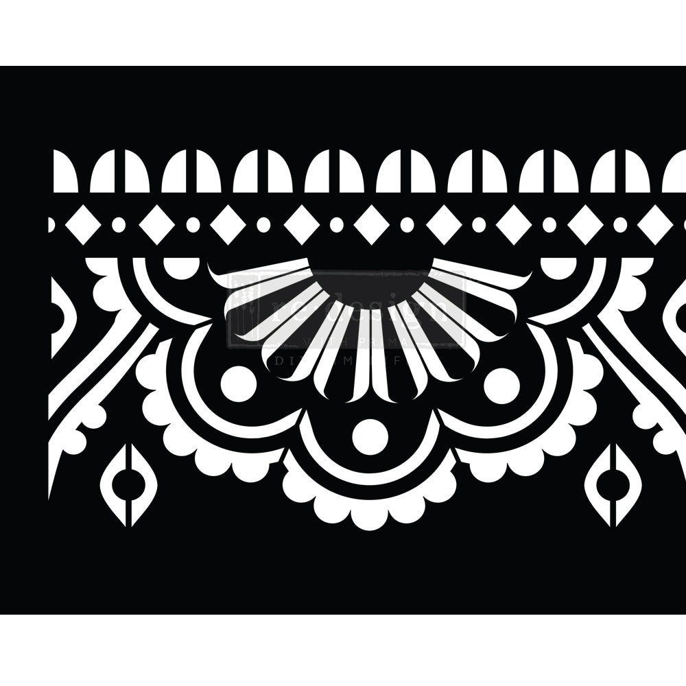 Redesign Stick and Style Stencil -CECE Mendhi Border