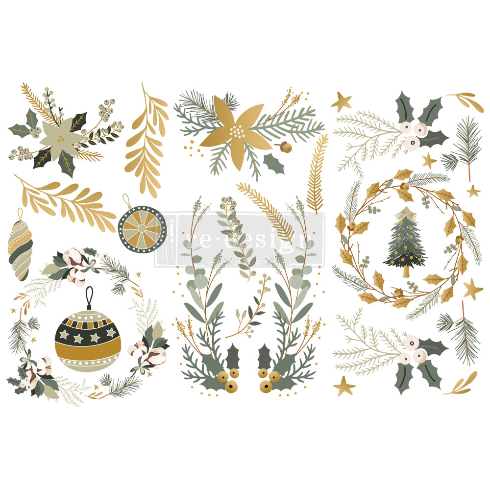 Redesign Decor Transfer- Holiday Spirit-3 Sheets