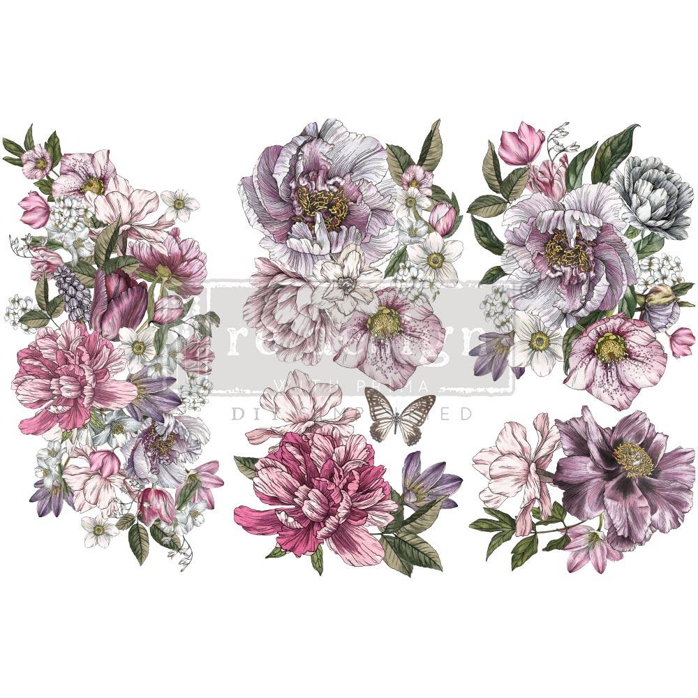 Redesign Decor-Transfer Dreamy Florals-Small 3 Sheets