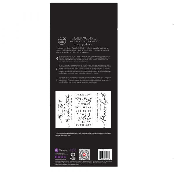 Redesign Decor transfer-Scripture Small 3 pack