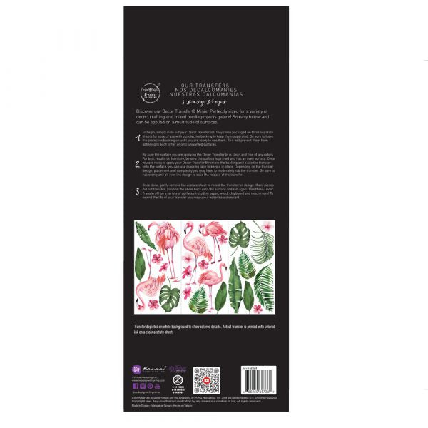 Redesign Decor transfer-Flamingo Pink Small 3 sheets