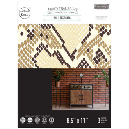 SALE Redesign Decor transfer-Wild Textures-MIDDY SIZE