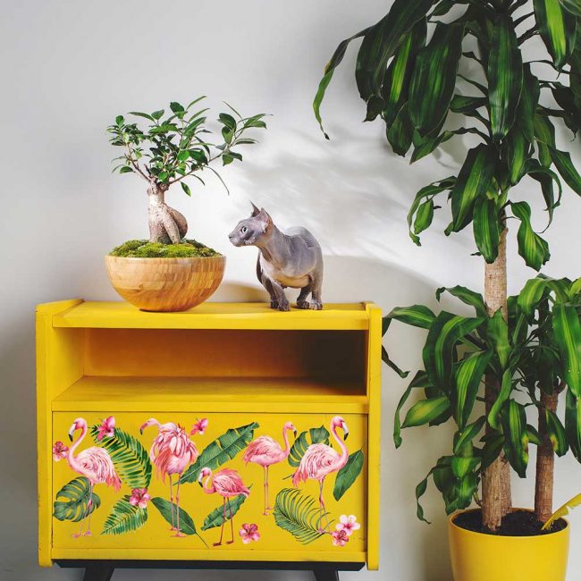 Redesign Decor transfer-Flamingo Pink Small 3 sheets