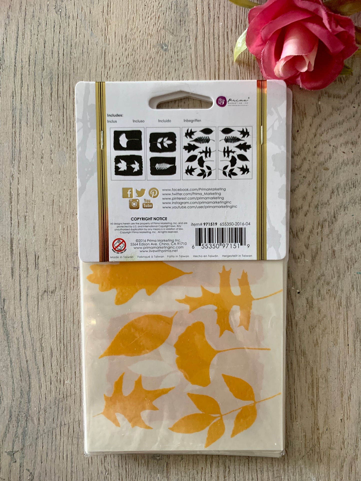 Adhesive Transfer - Autumn Leaves