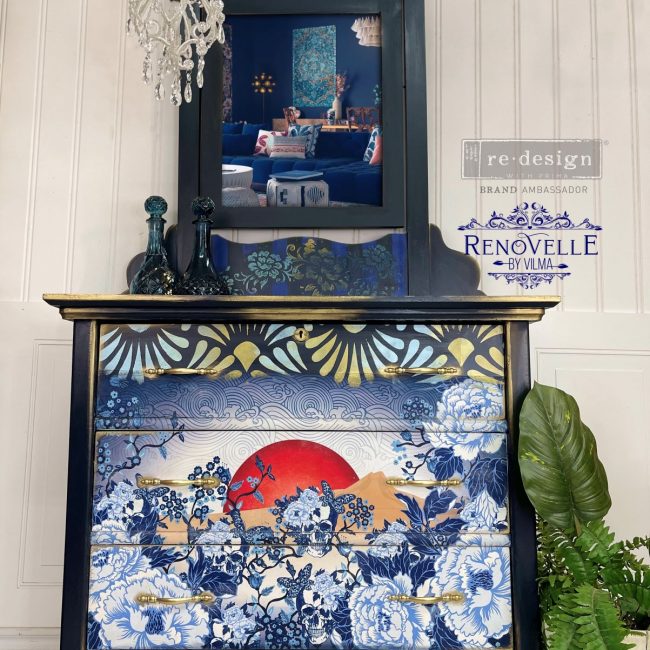 Redesign Fiber Tissue - CECE Skull & Chinoiserie