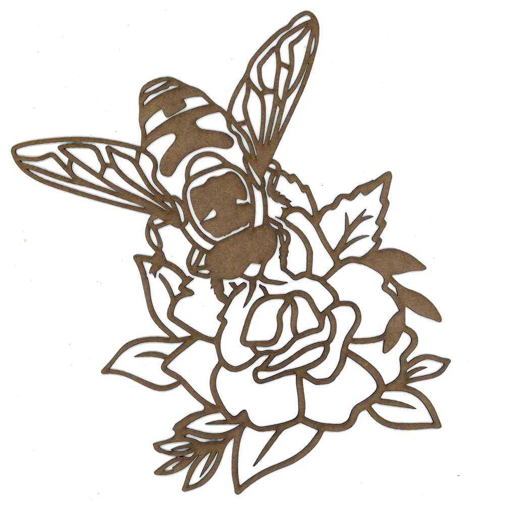 Poly Onlay- Cute Bee on flowers. Only 2 left!