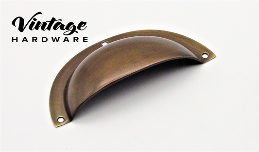 Drawer Pull-Sheet Brass -Plain 4 LEFT