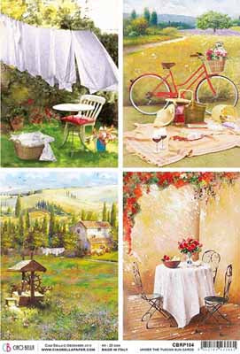 Rice paper- Tuscan Cards A4 NEW