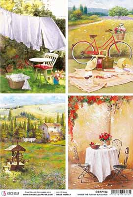 Rice paper- Tuscan Cards A4 NEW
