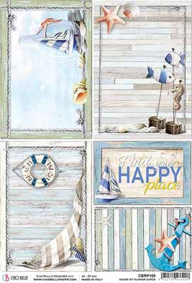 Rice paper- Summer Cards A4 NEW