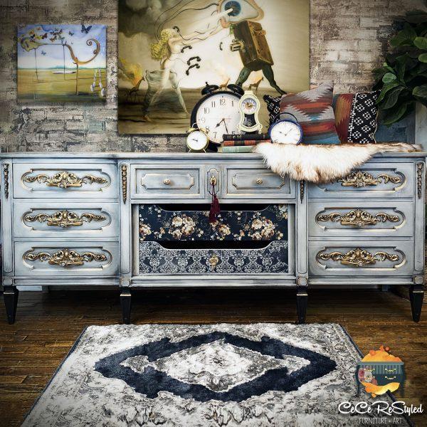 Redesign Decoupage Fiber Tissue - Dark Damask