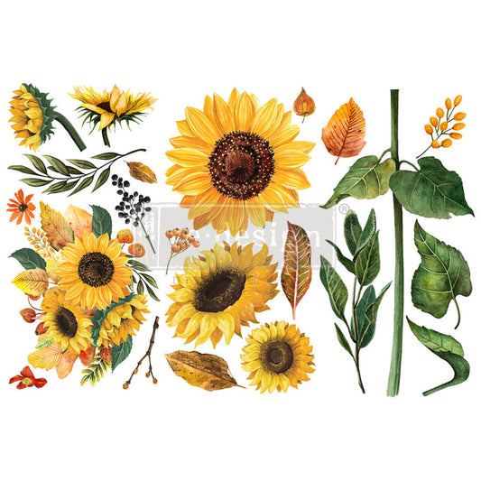 Redesign Decor transfer-Sunflower Afternoon