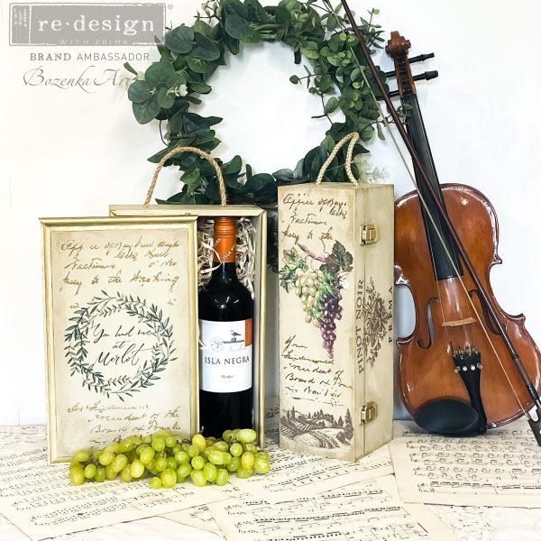 Redesign Decor Transfer Wine-Small 3 sheets