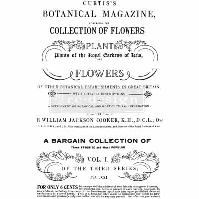 Furniture transfer-Botanical Magazine