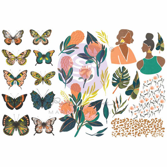 Decor Transfer-Majestic Collection-3 Sheets