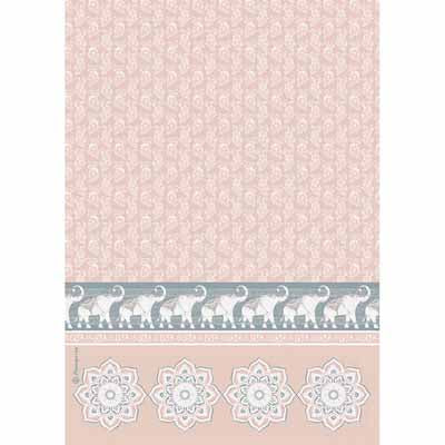 Rice paper-Pink Elephants A4