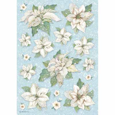 Rice paper- Poinsettia Texture A4
