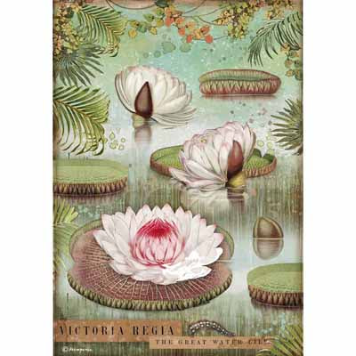 Rice paper - Amazonia Water Lilly NEW