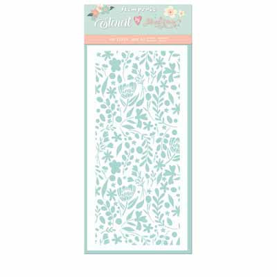 Stencil-Spring Flowers