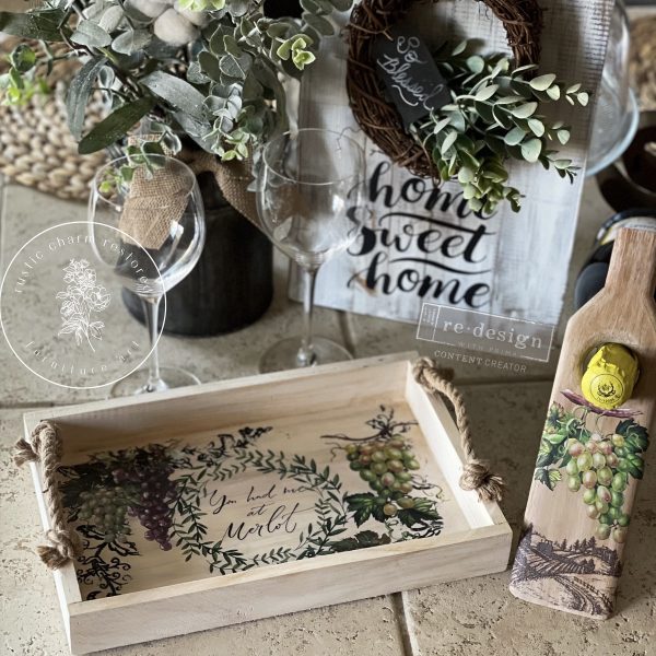 Redesign Decor Transfer Wine-Small 3 sheets