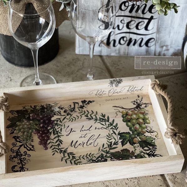 Redesign Decor Transfer Wine-Small 3 sheets