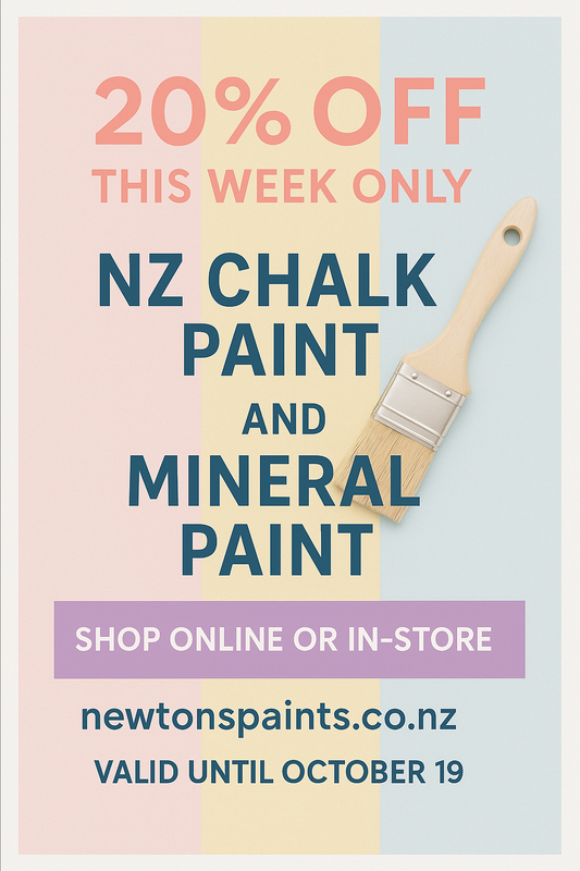 🎨 One Week Only — 20% Off Our NZ Chalk & Mineral Paints!