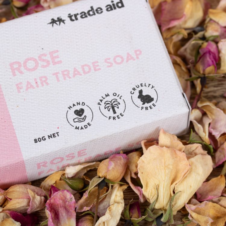 TradeAid Fair Trade Rose Soap