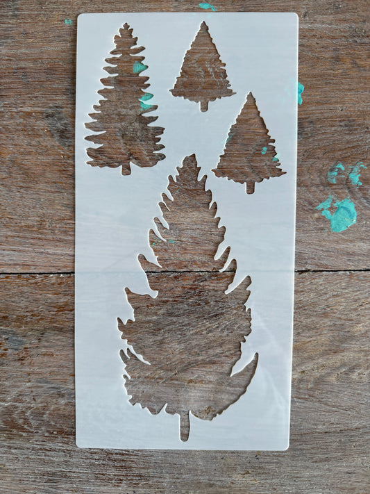 Stencil-Xmas Trees 4