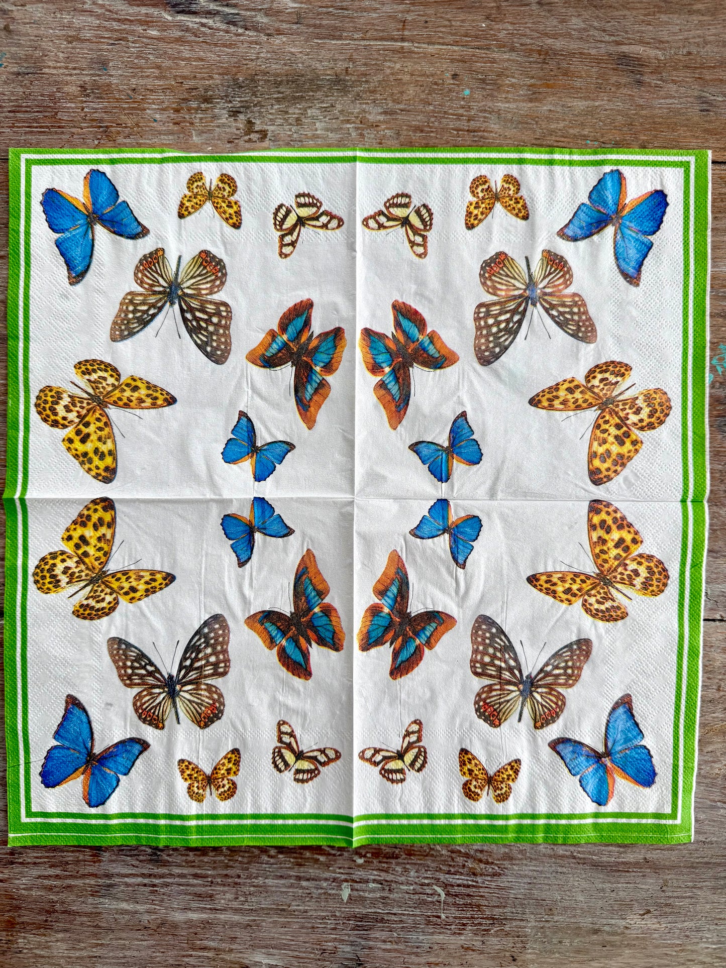 Napkin-Exotic Butterflies