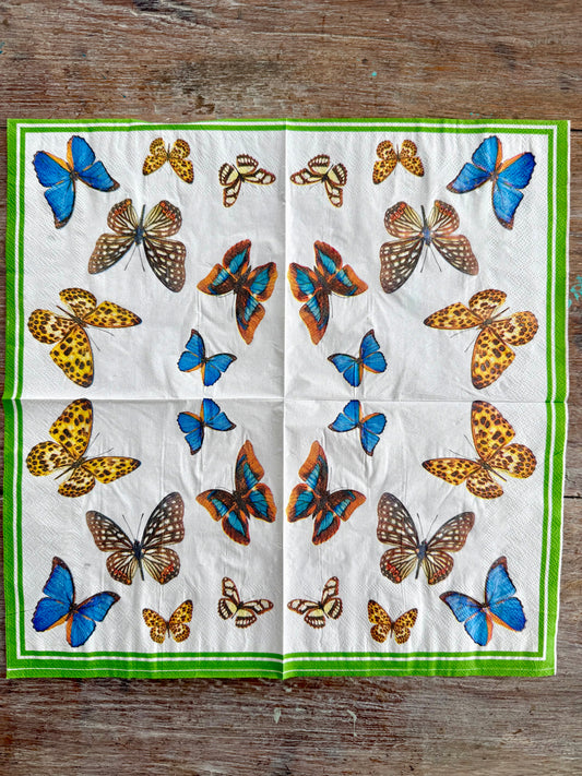 Napkin-Exotic Butterflies