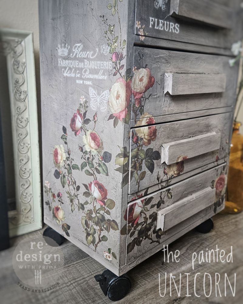 Redesign Decor Transfer Midnight Rose NEW