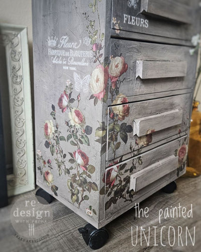 Redesign Decor Transfer Midnight Rose NEW