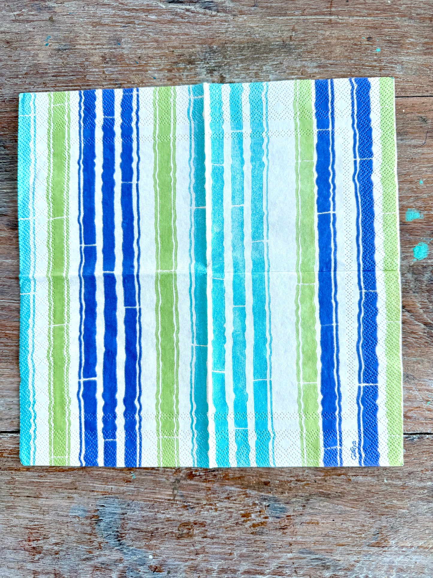 Designer Napkin-Bamboo Stripe
