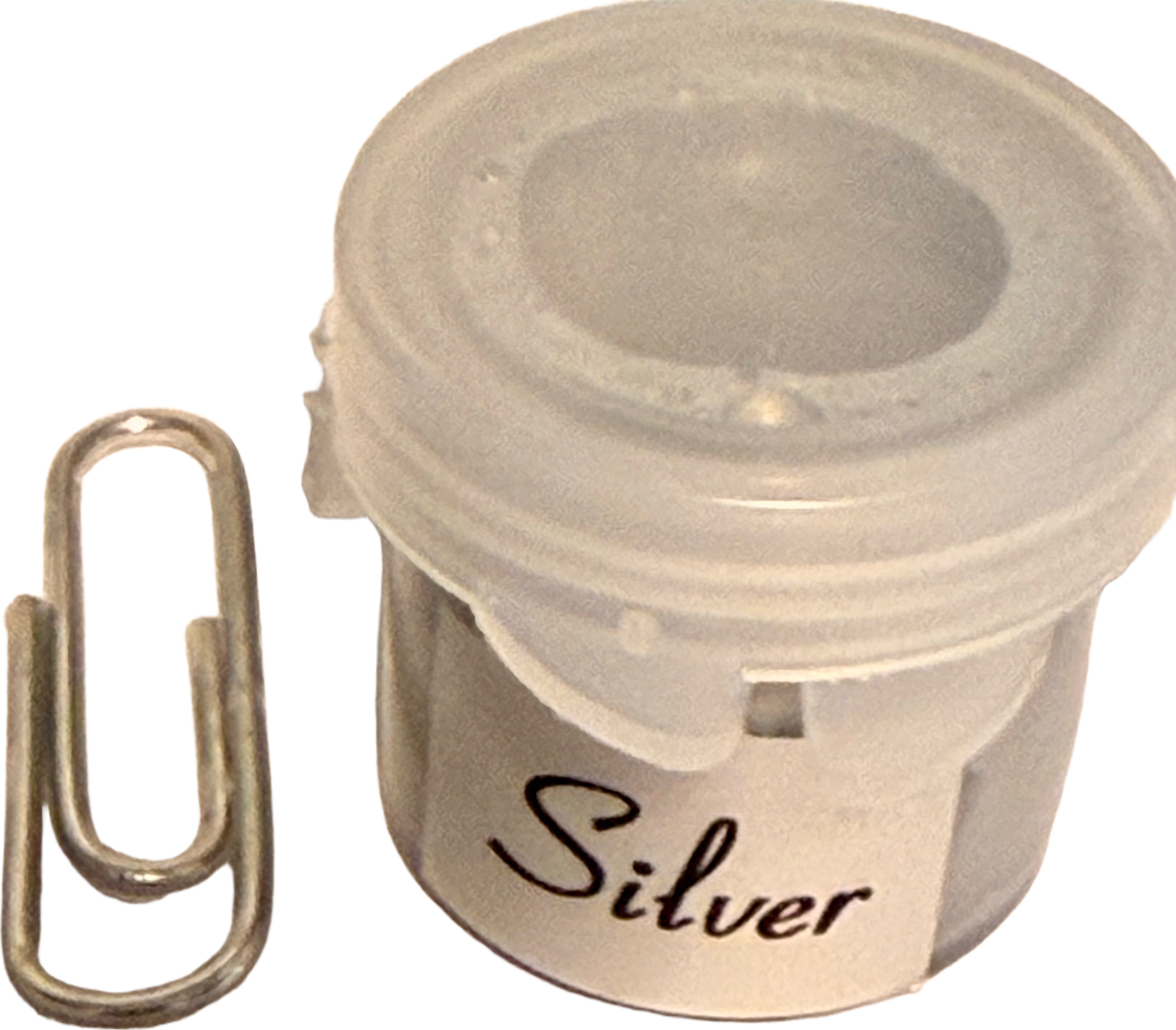 Silver paint-hobby pot