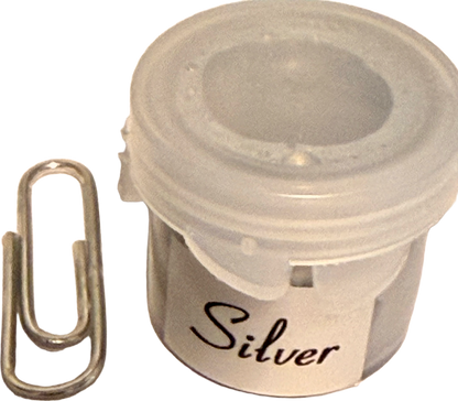 Silver paint-hobby pot