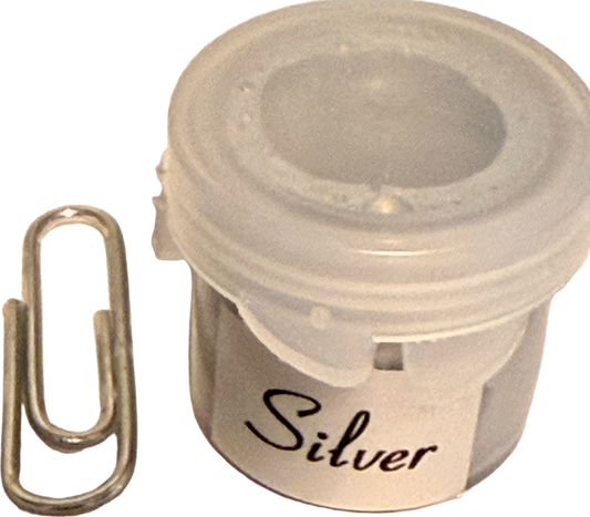 Silver paint-hobby pot