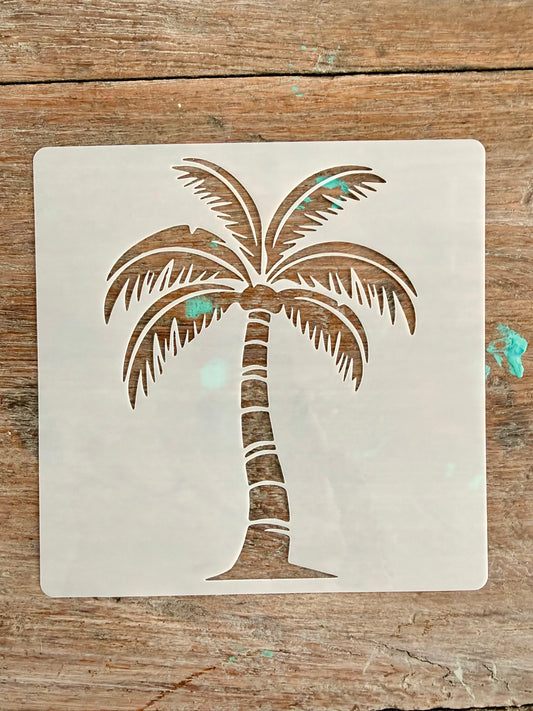 Stencil Palm Tree