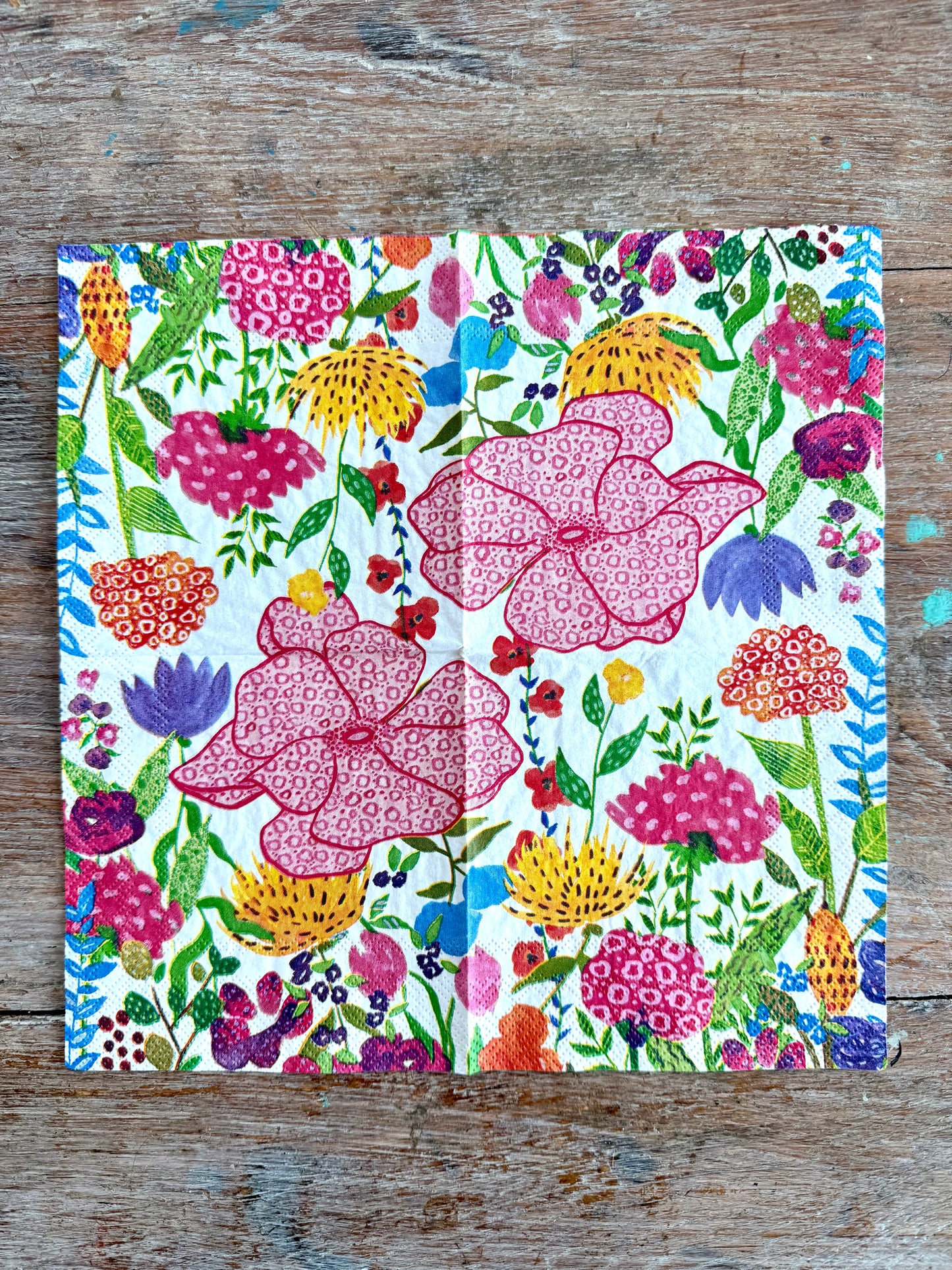Designer Napkin-Cottage Florals