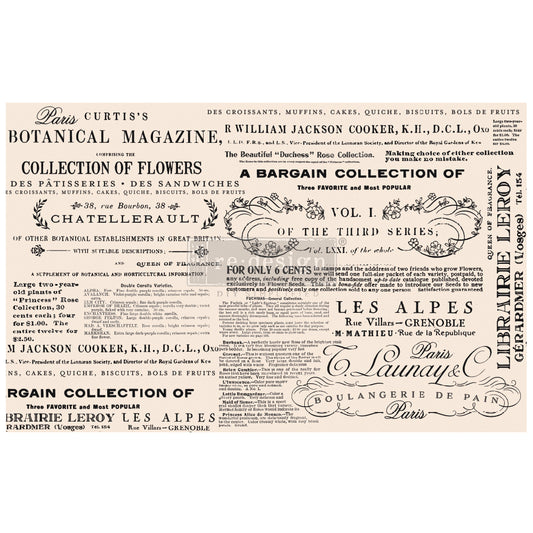 ReDesign Fiber Tissue -Floral Text