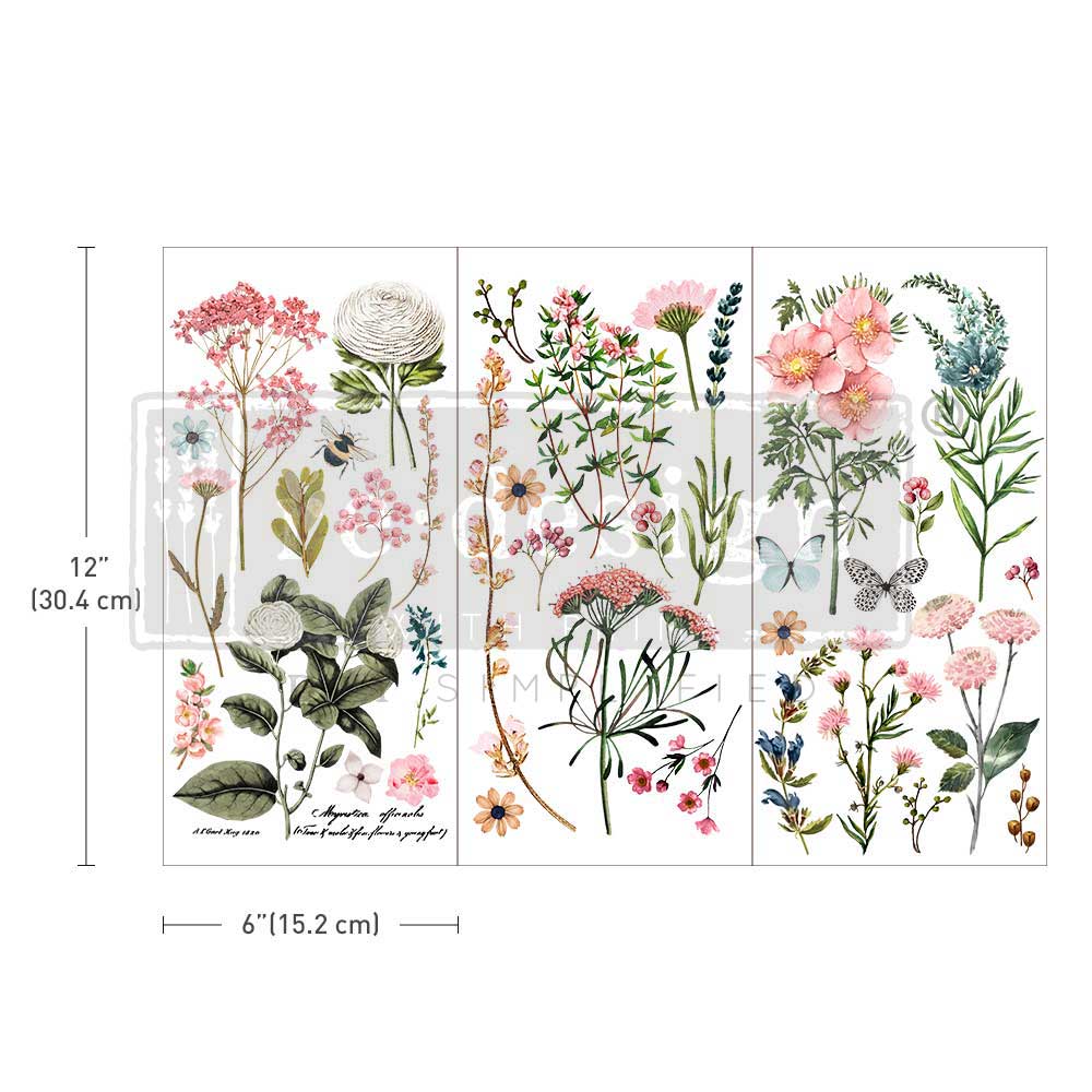 Redesign Decor transfer-Botanical Paradise-Small 3 sheets